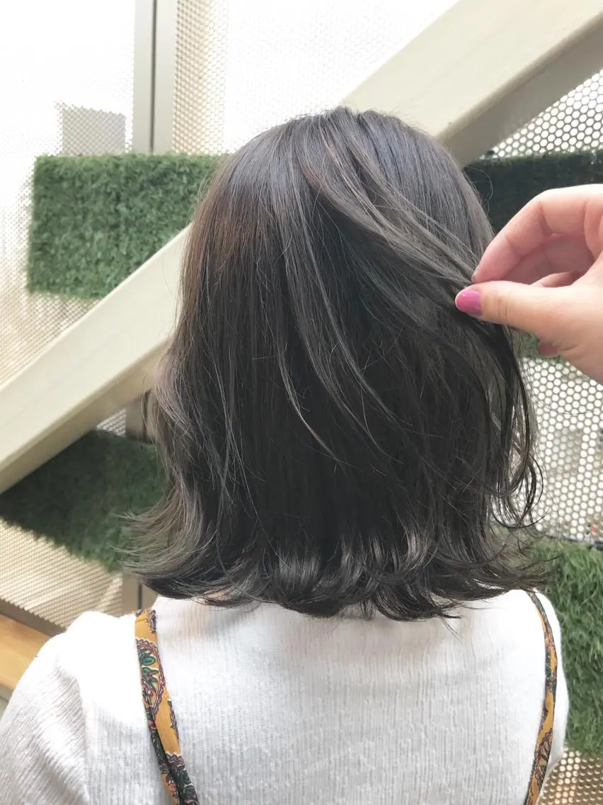 ミディアム カラー 髪質改善カラー/艶髪 LISAのヘアスタイル