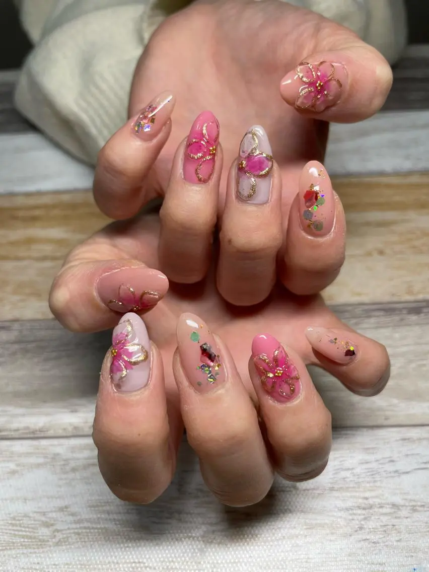 ネイル アートネイル ハンドネイル フットネイル oki nailのネイルデザイン
