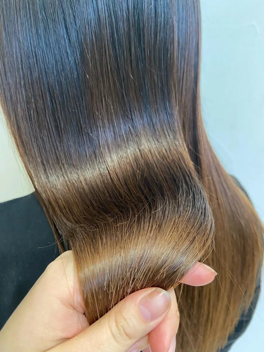 ロング カラー 縮毛矯正 🌙Ash中目黒 坪内沙月🌙のヘアスタイル