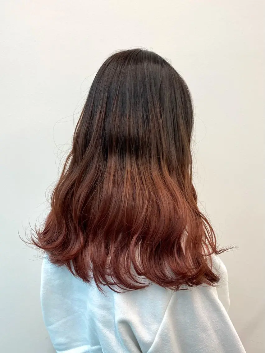 セミロング カラー Unami MIHA☘️*゜のヘアスタイル