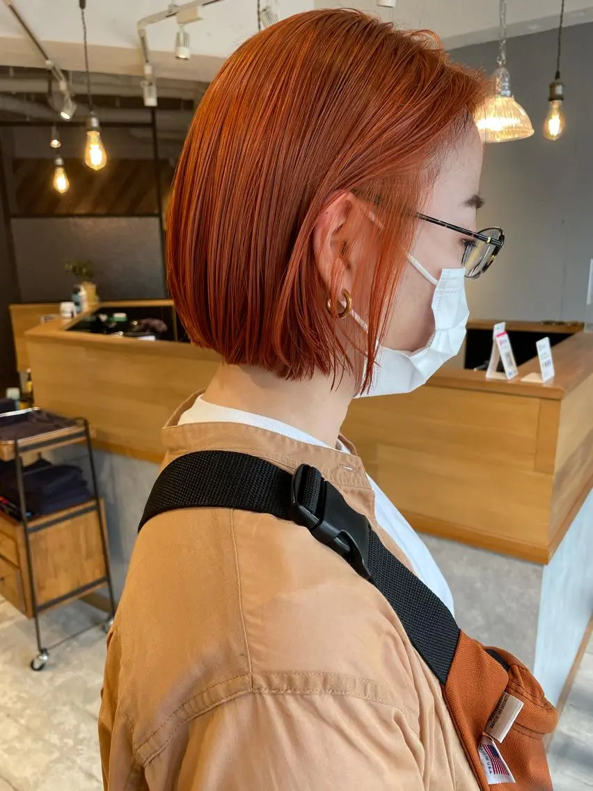 ミディアム カラー 東 みのりのヘアスタイル