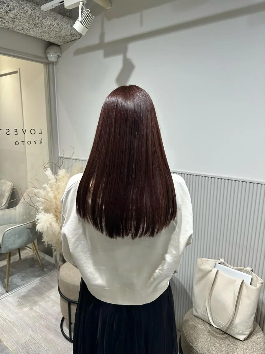 セミロング 髪質改善 縮毛矯正 トリートメント 酸熱トリートメント ヘアカラー トリートメント 髪質改善/美髪師/ 田邊翔伍のヘアスタイル