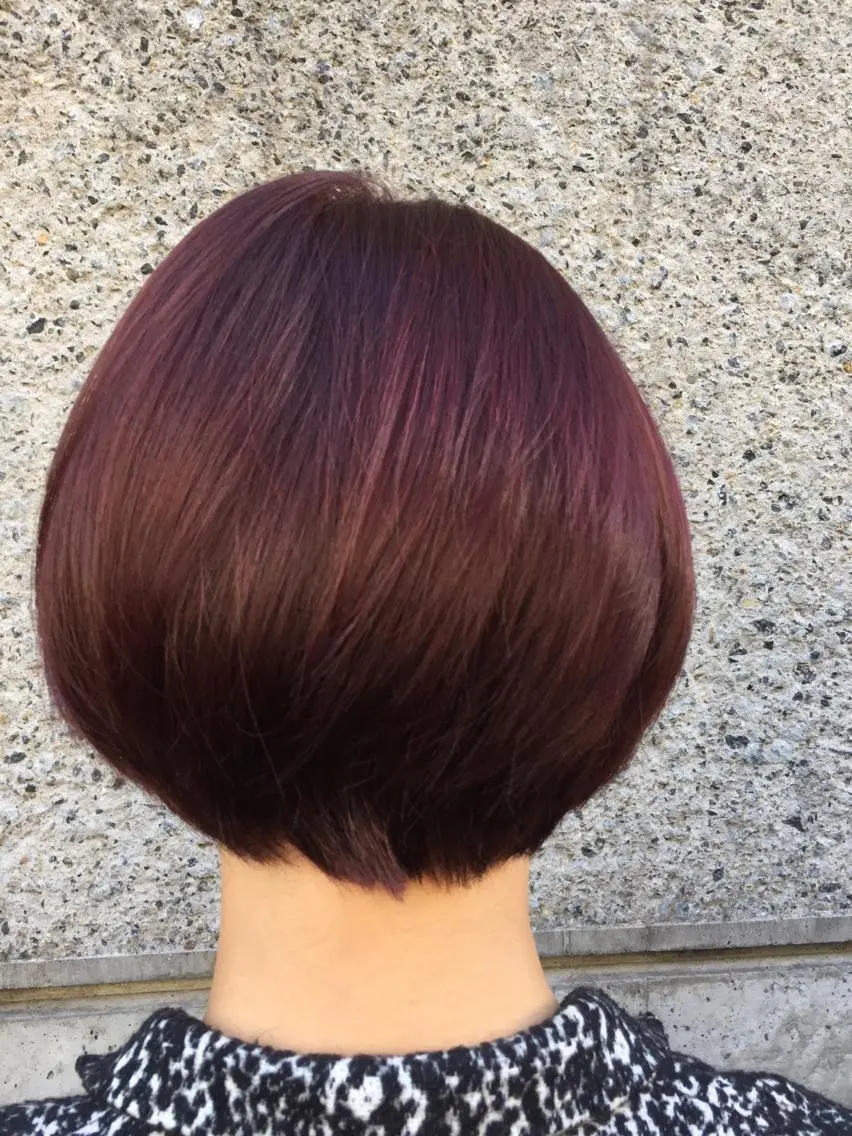 ショート カラー ピンクカラー バイオレットカラー ニシムラ コウイチのヘアスタイル