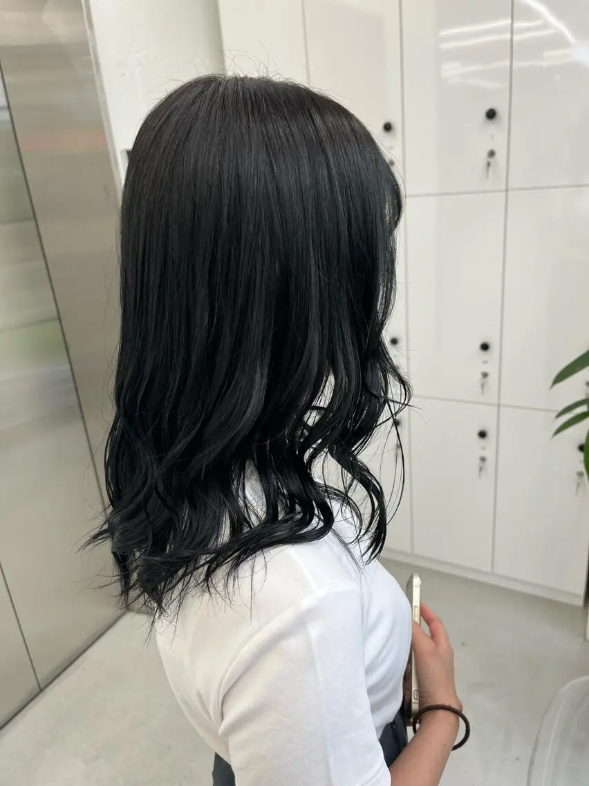 セミロング カラー 🫧‪Ameri🫧 Emma ecoleのヘアスタイル
