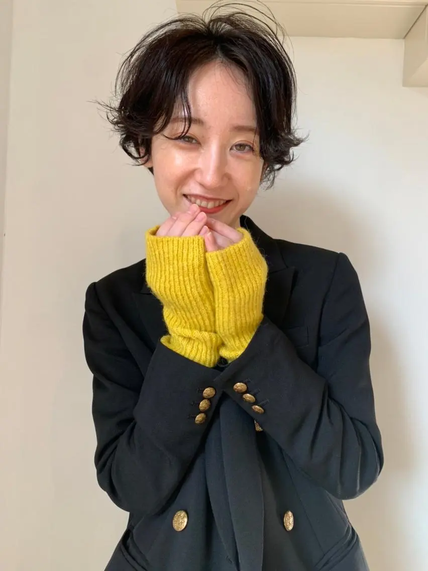 ミディアム カラー パーマ ミディアムパーマ バレイヤージュ ダブルカラー グラデーションカラー ハイライトカラー CEINE+ officialのヘアスタイル