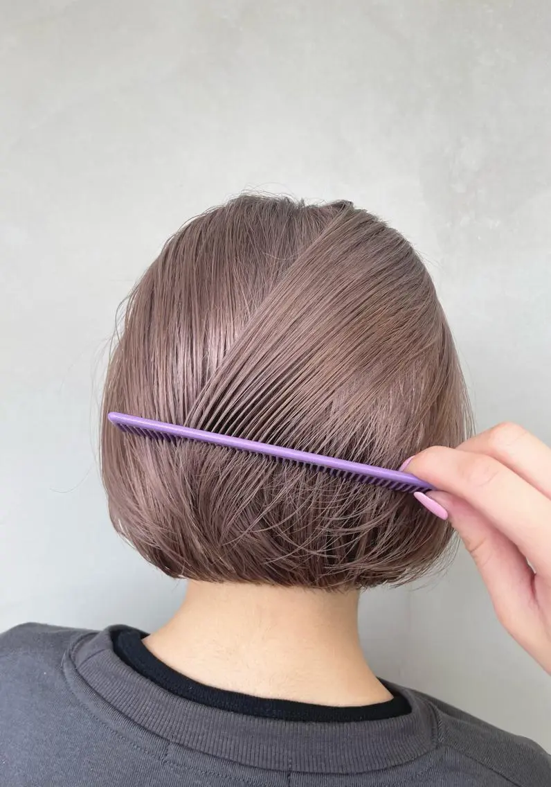 ショート カラー ボブ 色落ちまでキレイに! !女性サロンのヘアスタイル
