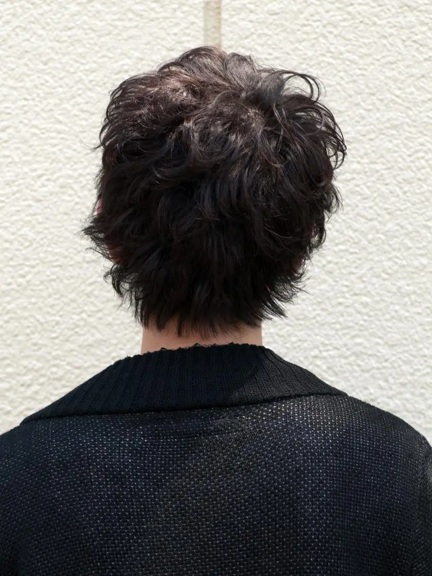 ミディアム ミディアムパーマ くせ毛 公庄　グジョウ 　隆　　タカシのヘアスタイル