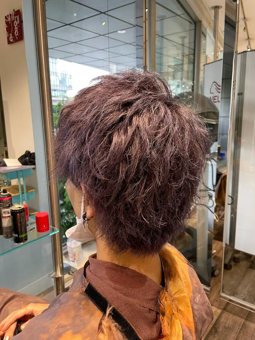 カラー メンズ 優真/難波で 1番パーマが上手いのヘアスタイル