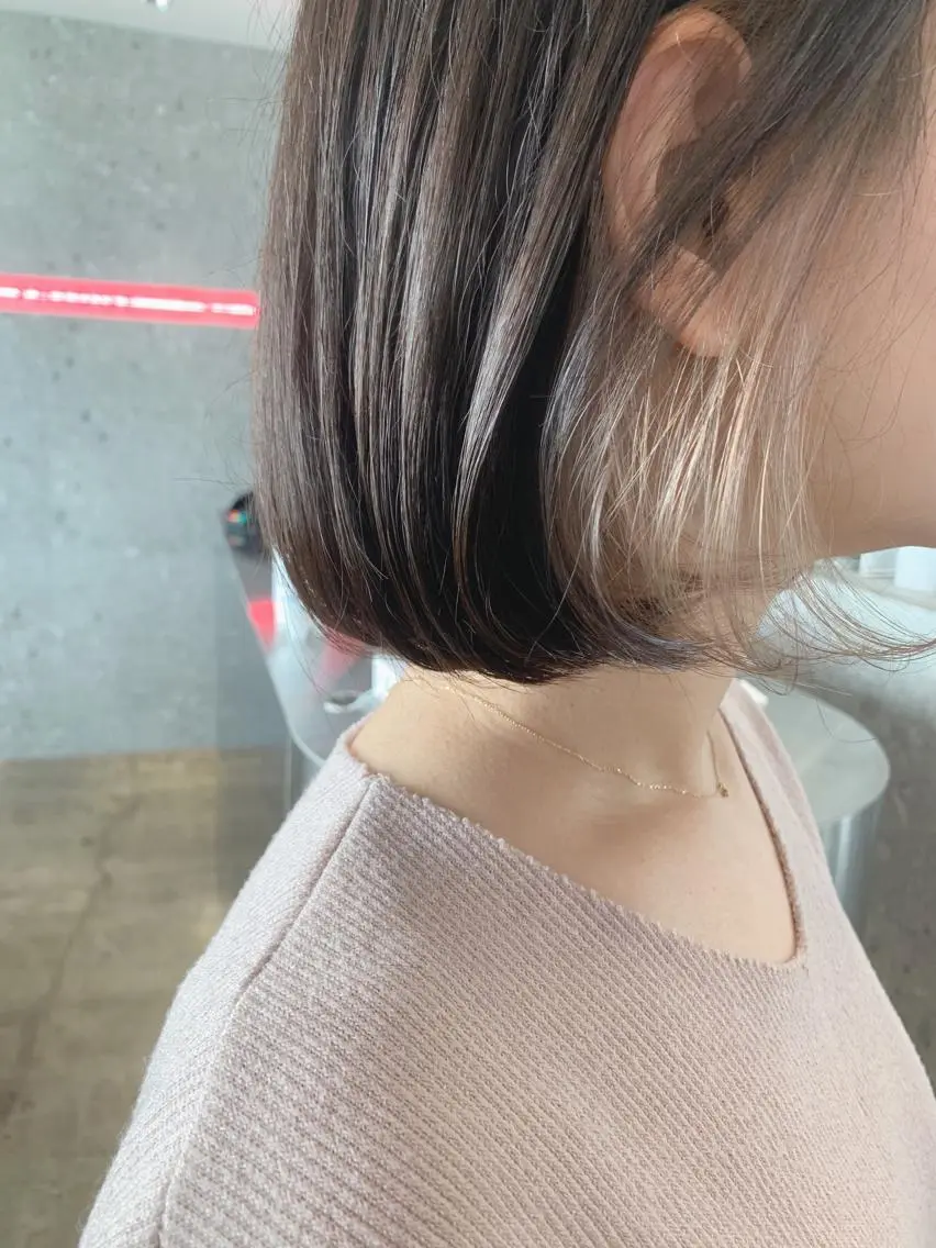 ショート カラー インナーカラー カット ヘアカラー トリートメント 山下 千明のヘアスタイル