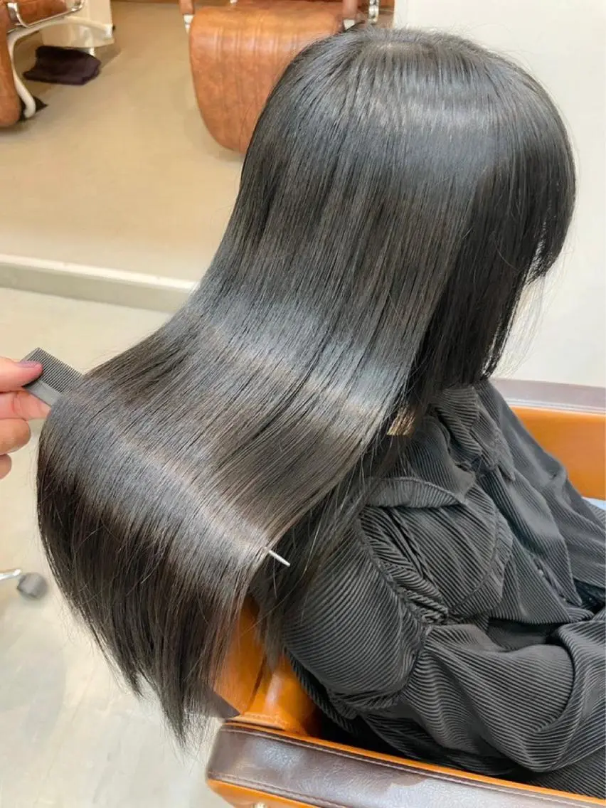 ミディアム 縮毛矯正 ビジネスヘア/ takuyaのヘアスタイル