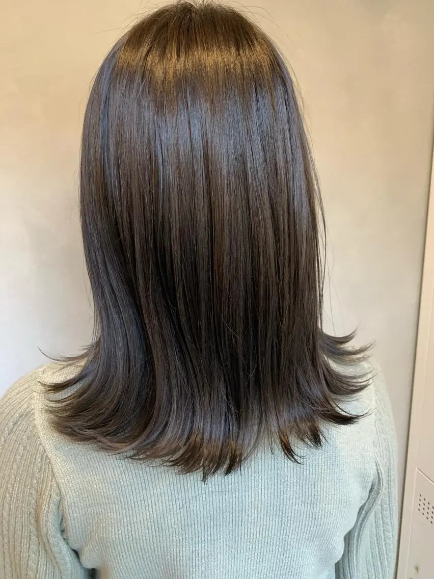 ミディアム 🌟美髪縮毛矯正🌟 吉田冴一のヘアスタイル