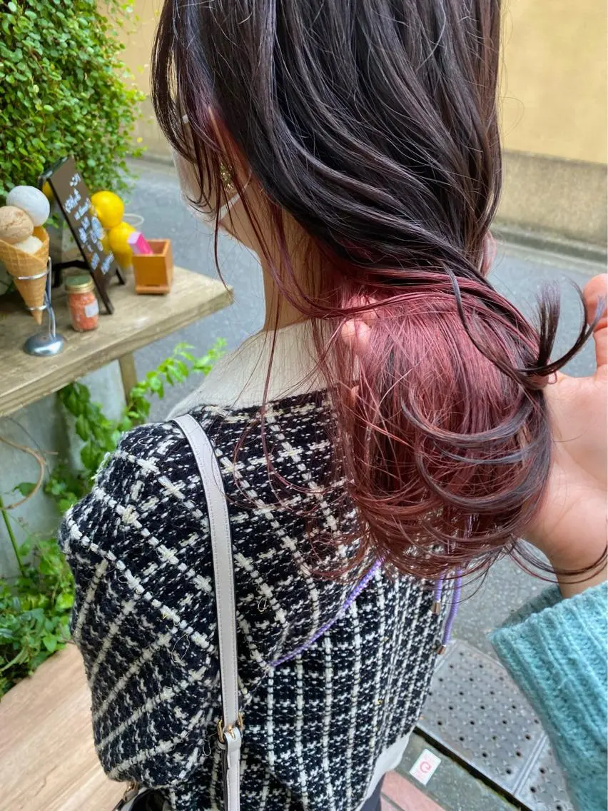 ロング カラー ヘアカラー トリートメント shiori ❤︎ /透明感カラーのヘアスタイル