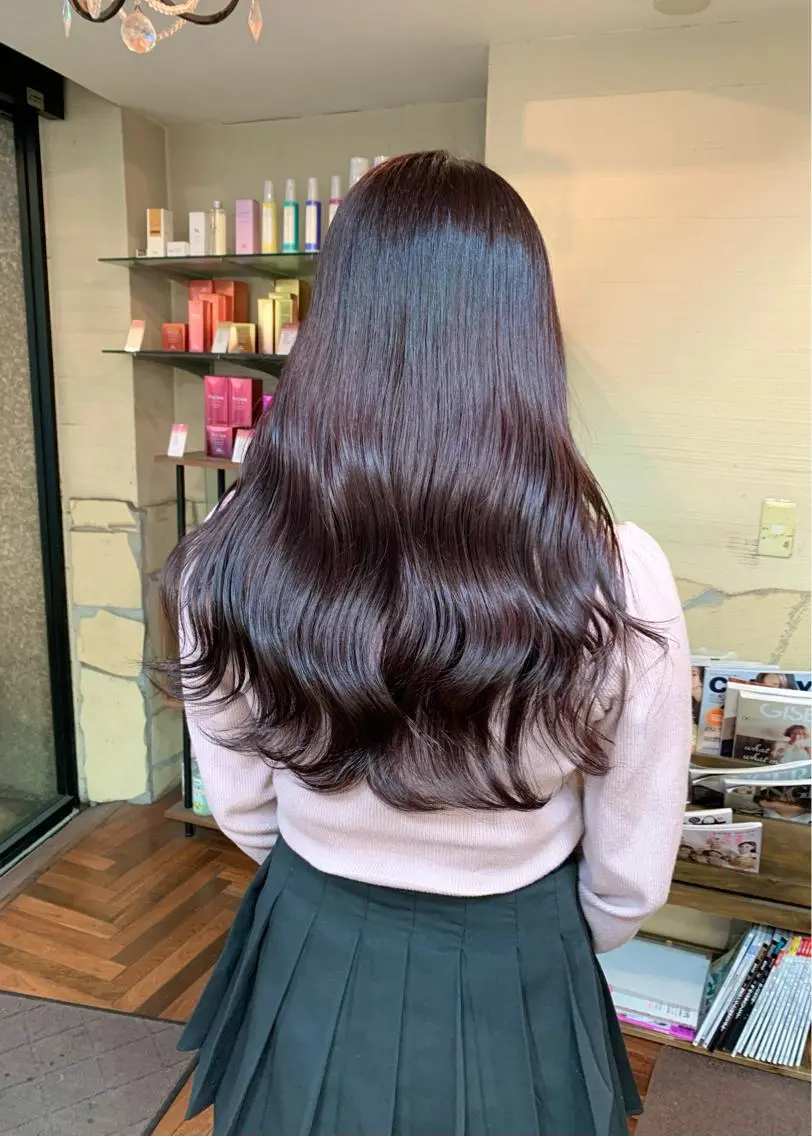 セミロング カラー ベージュカラー ラベンダーカラー ラベンダーベージュ 矢野 晃平のヘアスタイル