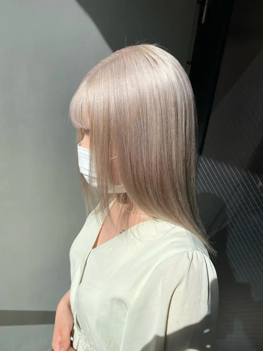ミディアム カラー ヘアカラー トリートメント ヘッドスパ ヘアセット レイヤーダブルカラー KYONのヘアスタイル
