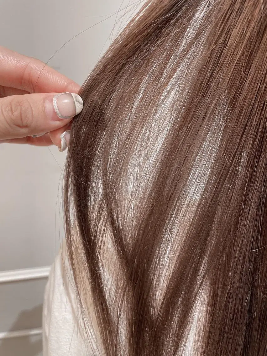 ロング カラー ブラウンカラー くすみブラウン カット ヘアカラー トリートメント 🦖鶴岡 香純🦖のヘアスタイル