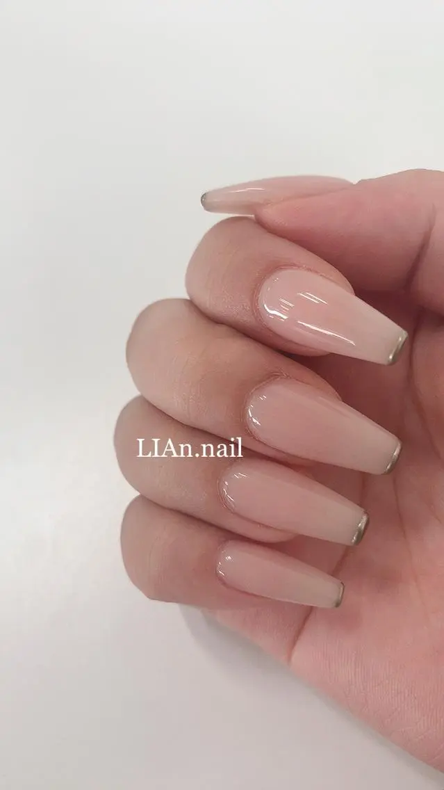 ネイル ワンカラーネイル スカルプネイル Lian nailのネイルデザイン