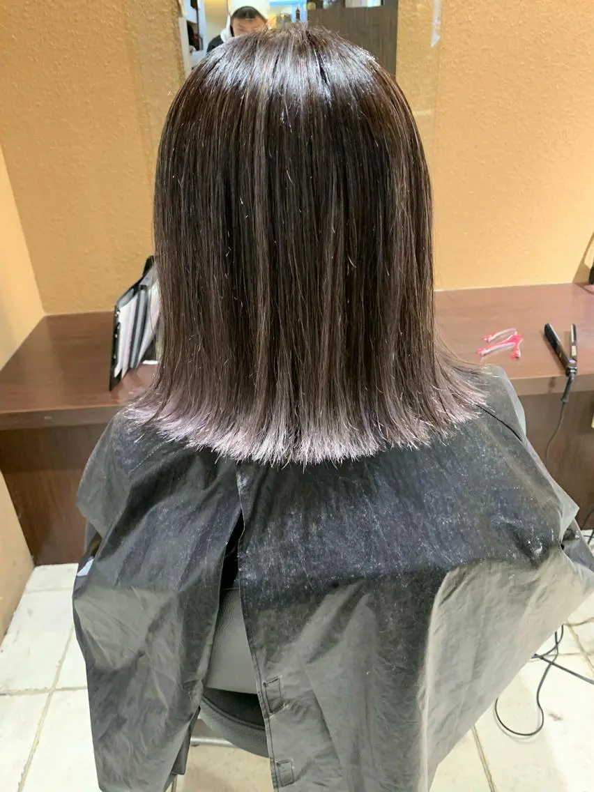 ミディアム カラー パーマ ヘアアレンジ メンズ キッズ ネイル マツエク・マツパ 酸性ストレート 髪質改善大槻勇樹のヘアスタイル