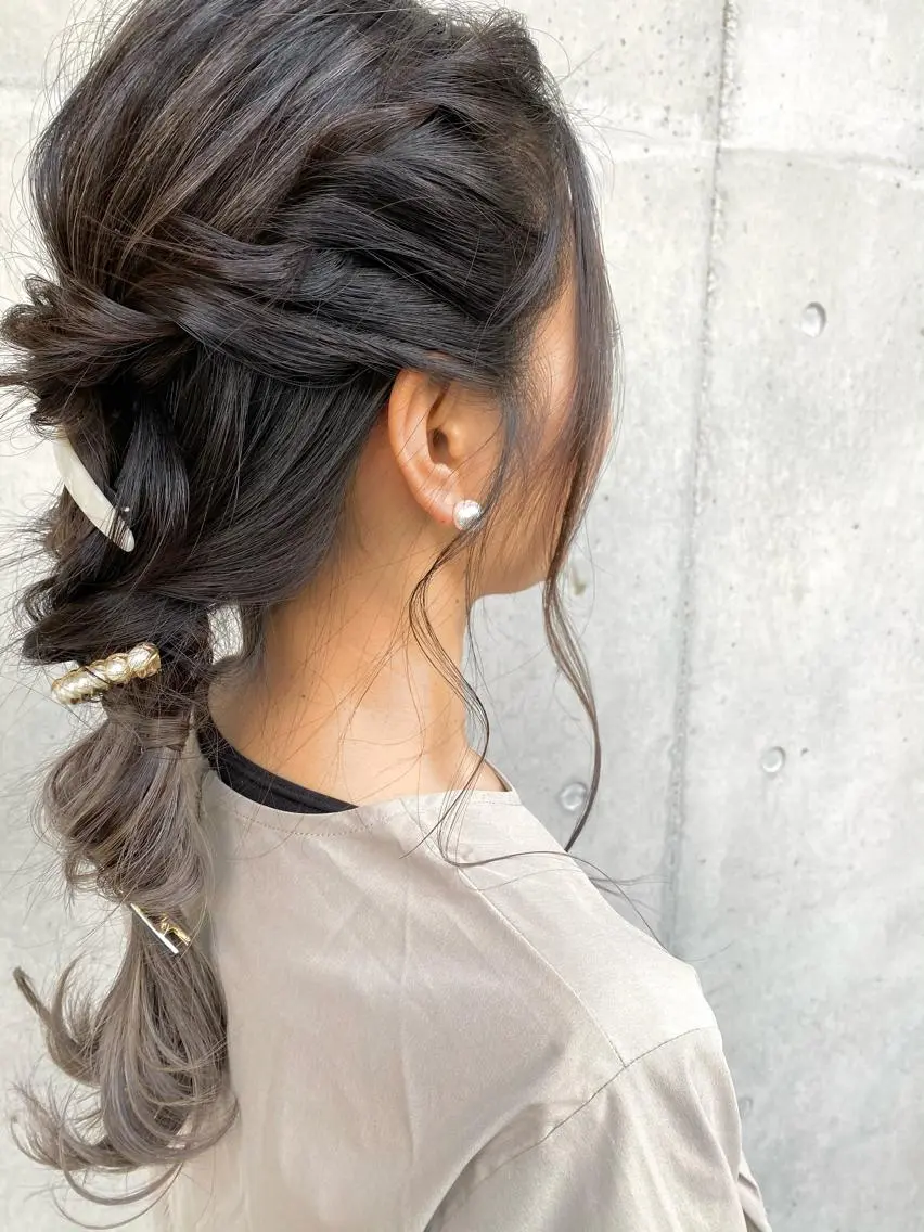 ロング ヘアセット 川越 輝梨奈のヘアスタイル