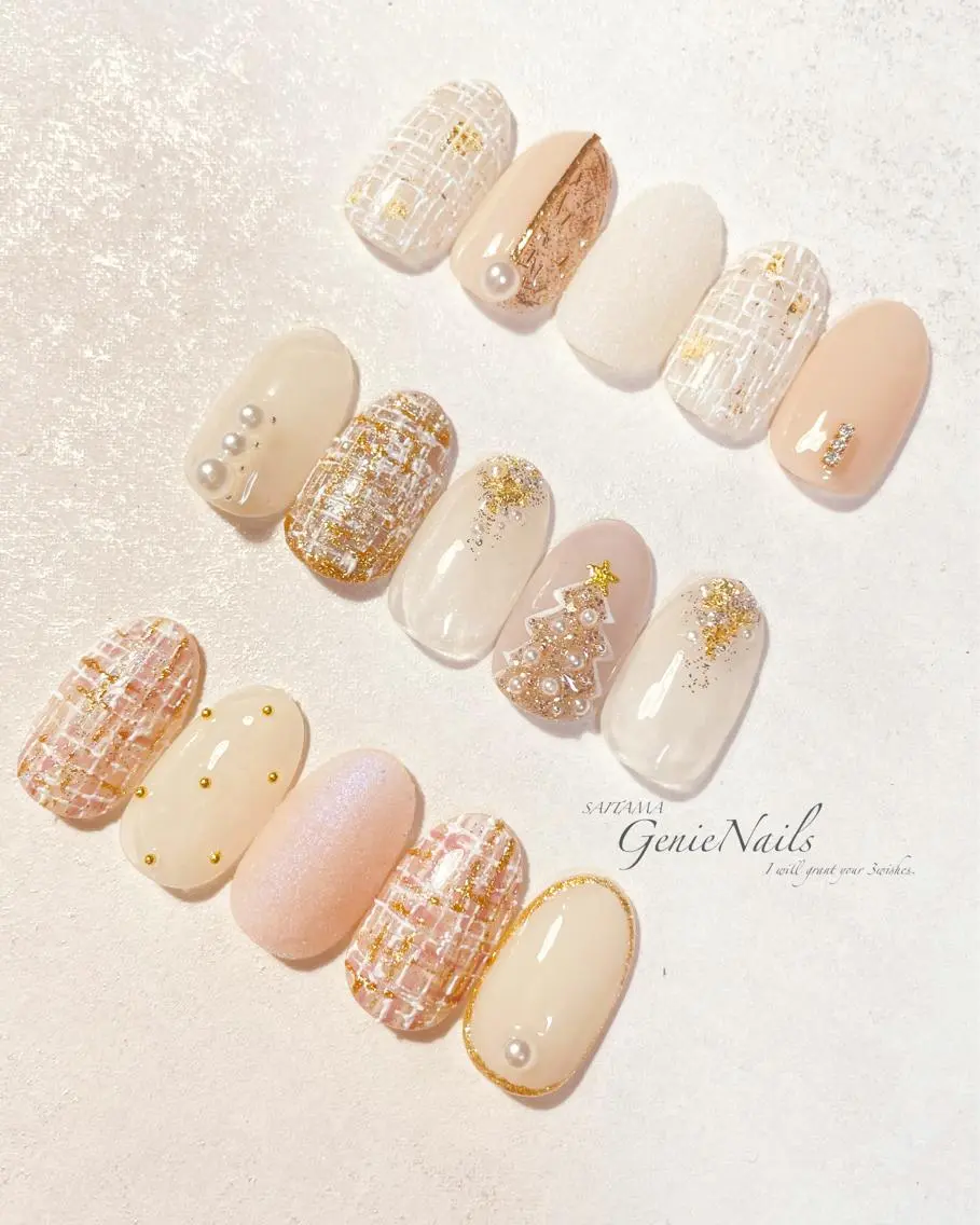 ネイル フットネイル メンズネイル オフィスネイル ショートネイル 冬ネイル Genie Nailsのネイルデザイン