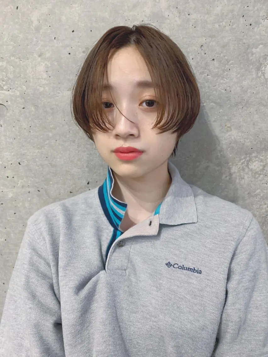 カラー ボブパーマコテ巻き風 パーマNo1深江秀平のヘアスタイル