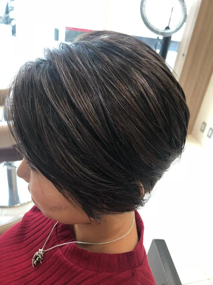 カラー ヘアカラー トリートメント ママ美容師⭐️ シモダイラ ヒデミのヘアスタイル