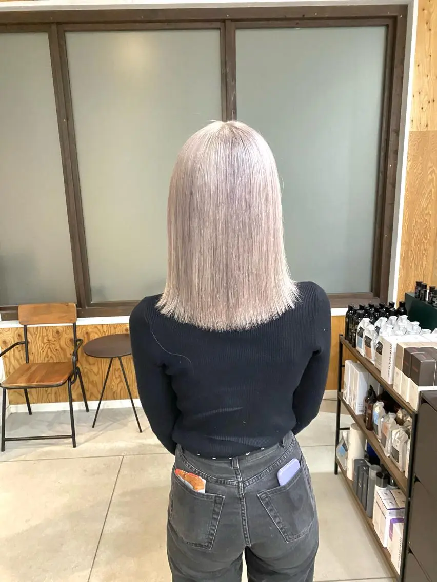 カラー ヘアカラー ブリーチカラー よねだまことのヘアスタイル