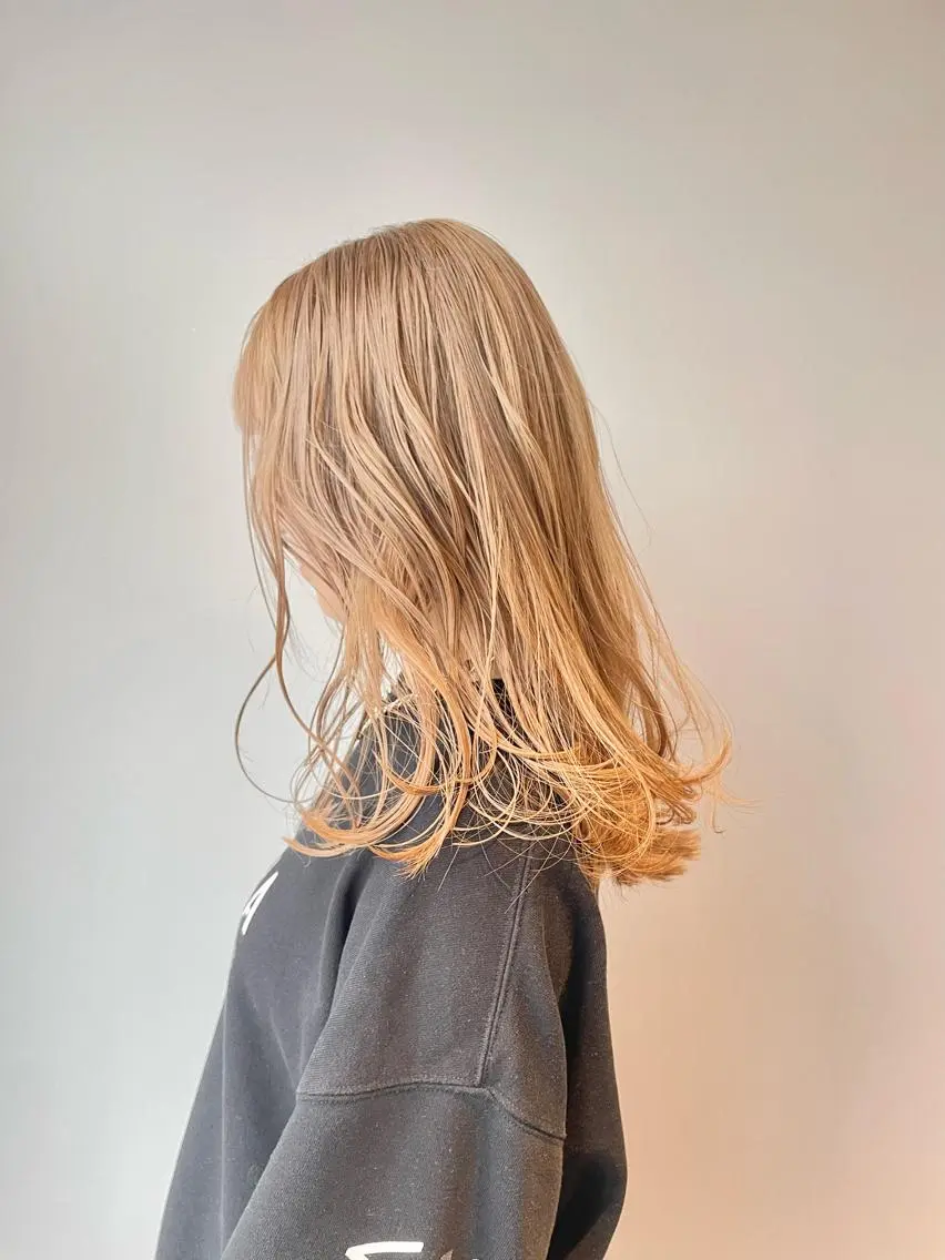 ミディアム カット ヘアカラー トリートメント ヘアセット 🎗副店長/井上 竜 ブリーチ指名No.1のヘアスタイル
