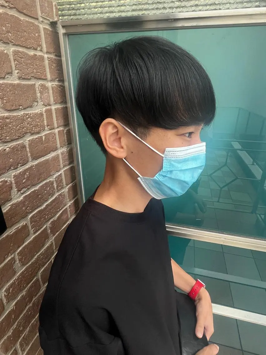ショート メンズ メンズパーマ ケアカラー ピンクブラウン 外国人風カラー ショートヘア 久木原 ゆりのヘアスタイル