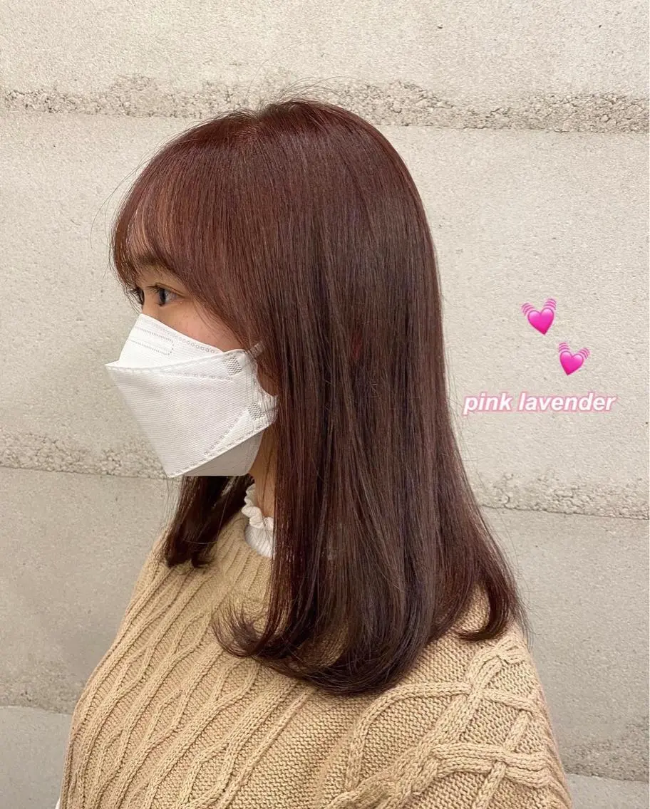 ミディアム ヘアカラー ナガイ アヤのヘアスタイル