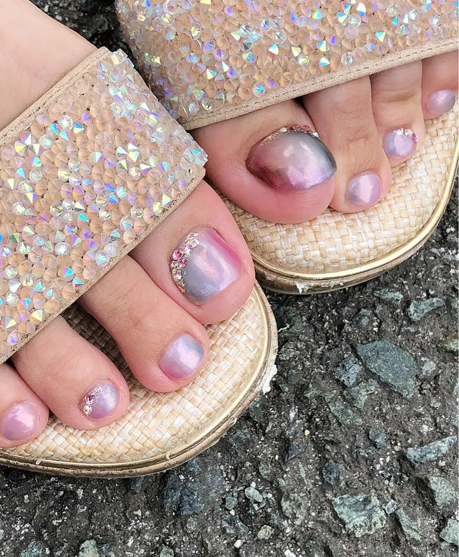 ネイル フットネイル ジェルネイル ミラーネイル nail salon Regaosのネイルデザイン