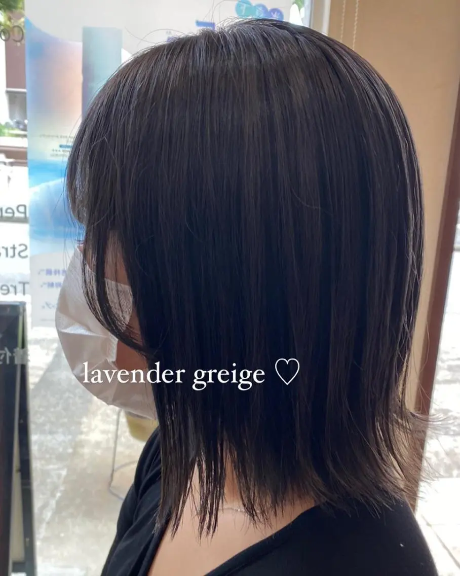 ショート カラー 透明感カラー ダブルカラー グレージュ ハイライトカラー インナーカラー justbeauty CiNQのヘアスタイル
