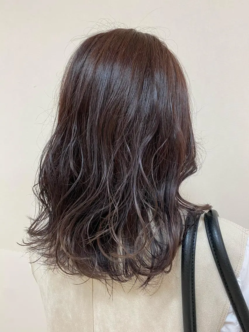 ミディアム パープルカラー ブリーチ指名No.1 Daikiのヘアスタイル