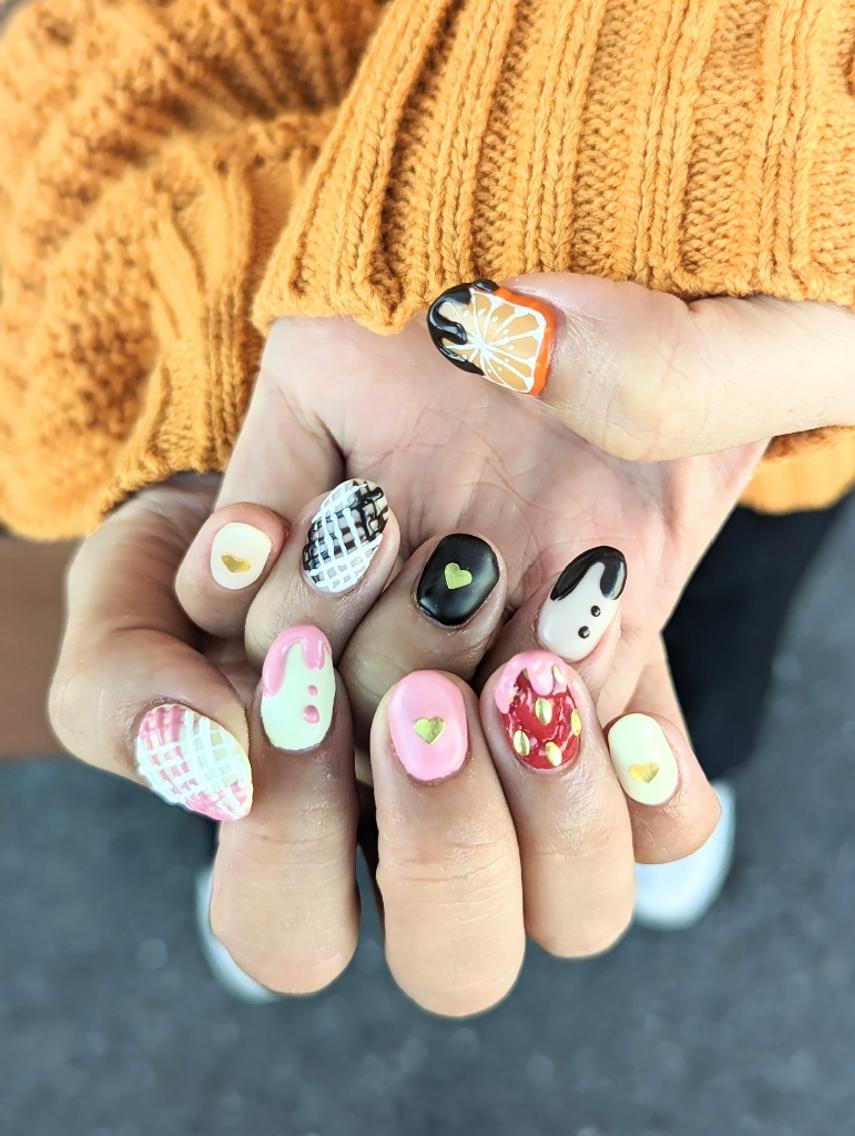ネイル バレンタイン ハンドネイル 推しネイル | 　aycnailのネイルデザイン