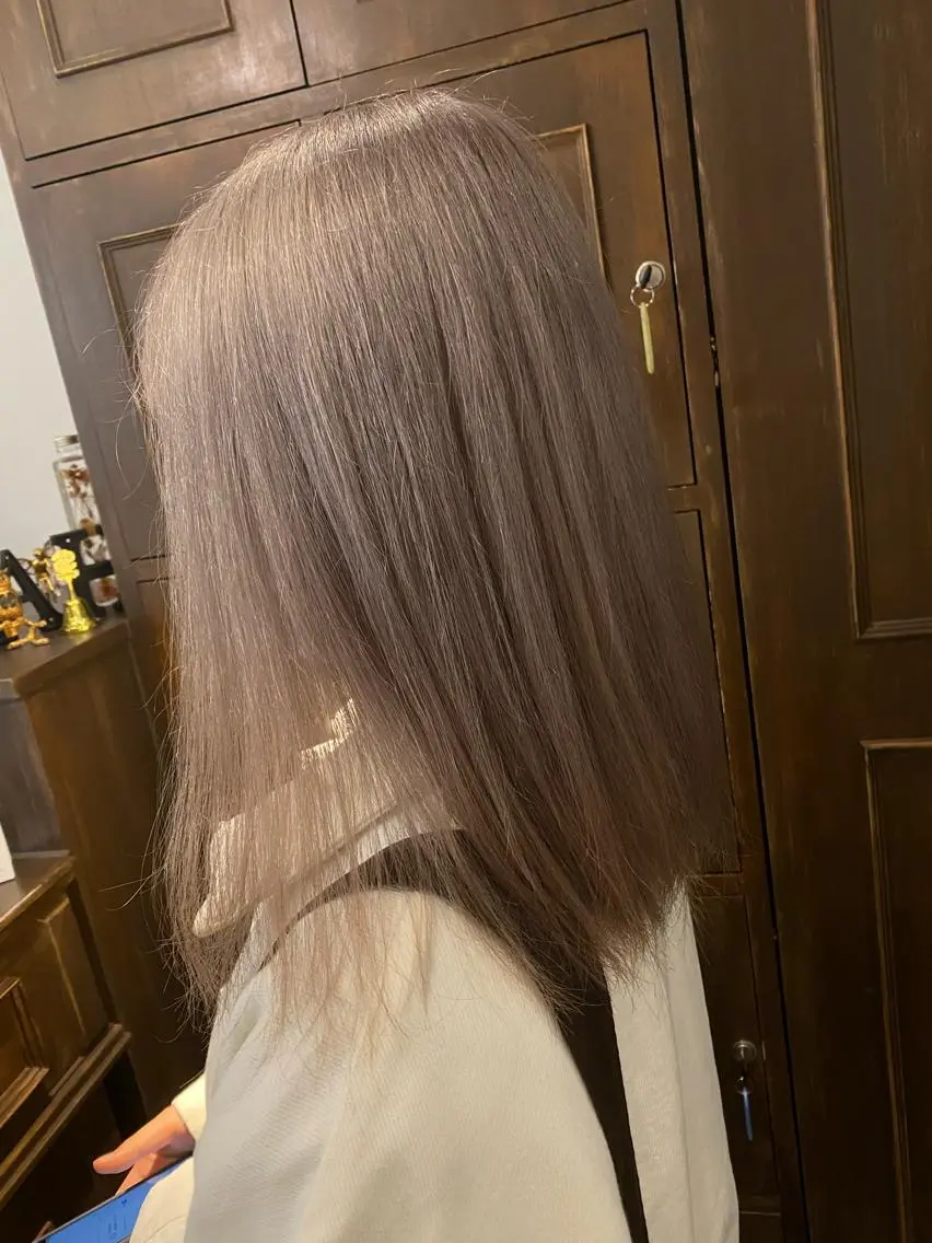 セミロング カラー パーマモデル募集中 渥美翔人のヘアスタイル