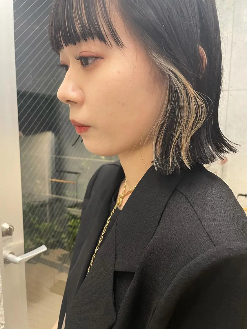 ショート カラー インナーカラー ボブ カット ヘアカラー トリートメント センスをお届けします 大谷将生infpのヘアスタイル
