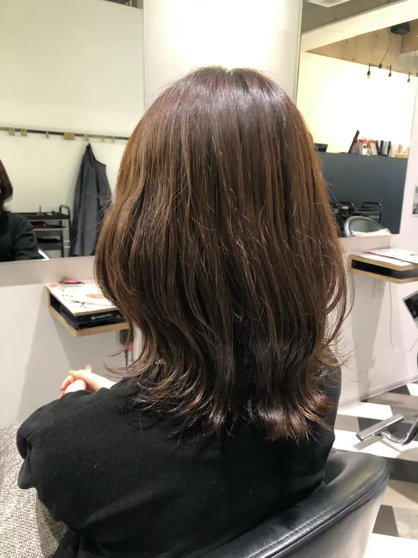 セミロング カラー 🌟1番すきを作りま しょう🌟 なつきのヘアスタイル