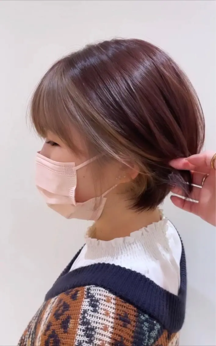 ショート カット ヘアカラー 池田 早穂のヘアスタイル