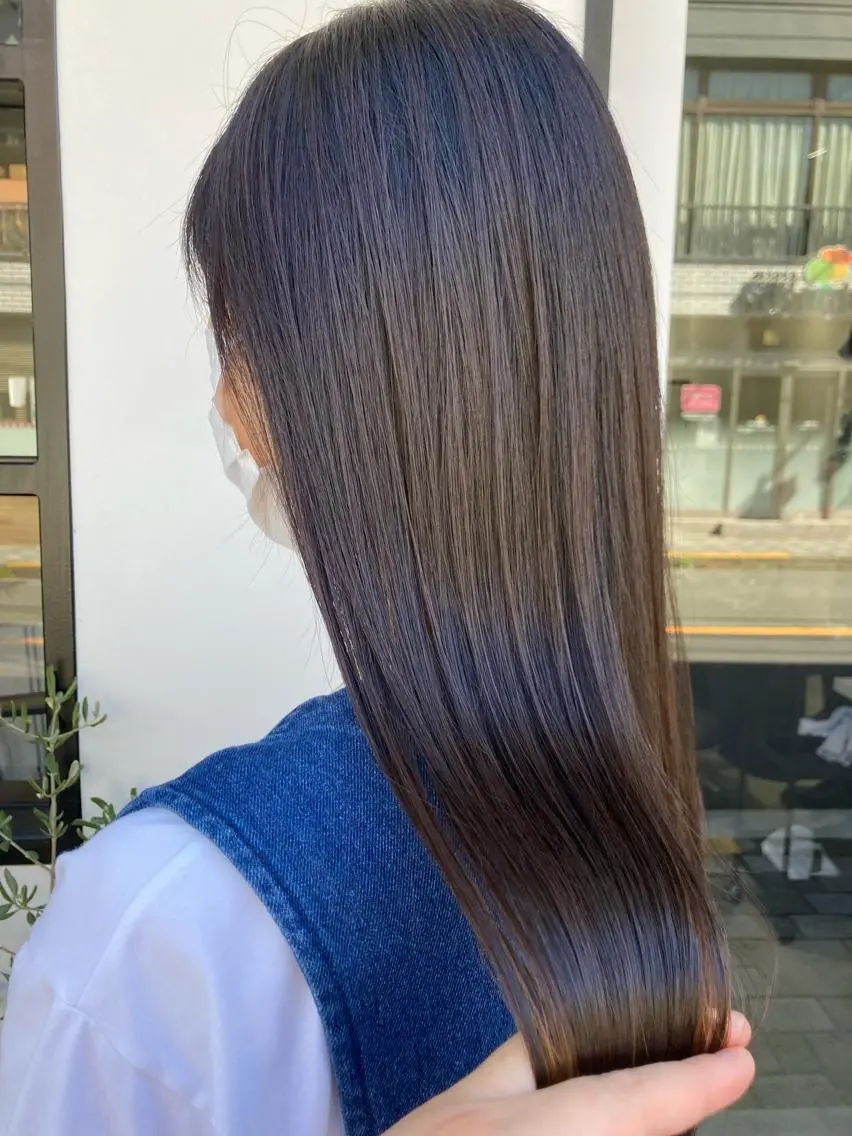 ロング ヘアカラー トリートメント Larry🌼中下 美香のヘアスタイル