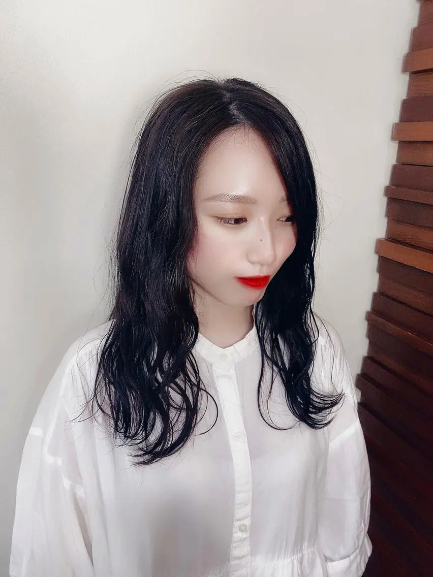 ロング カラー 冨樫 怜央のヘアスタイル