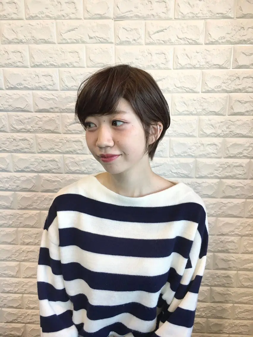 ショート カラー ヘアアレンジ ショートヘア 🌿‬ ܸAir 透明感🌱西村知佳のヘアスタイル