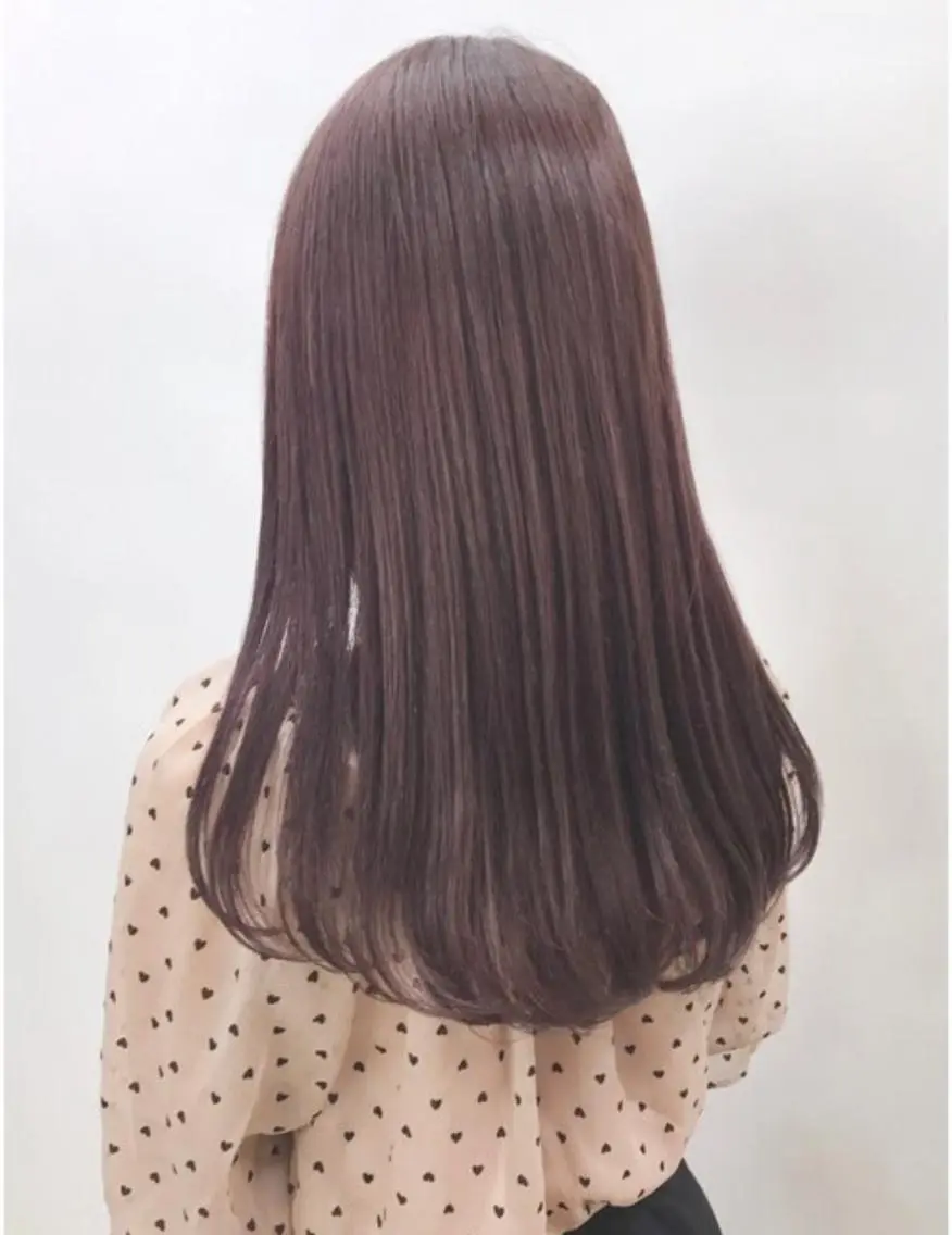 ロング カラー ブラウンカラー ピンクカラー ピンクブラウン ケアブリーチ 黒瀬有汰のヘアスタイル