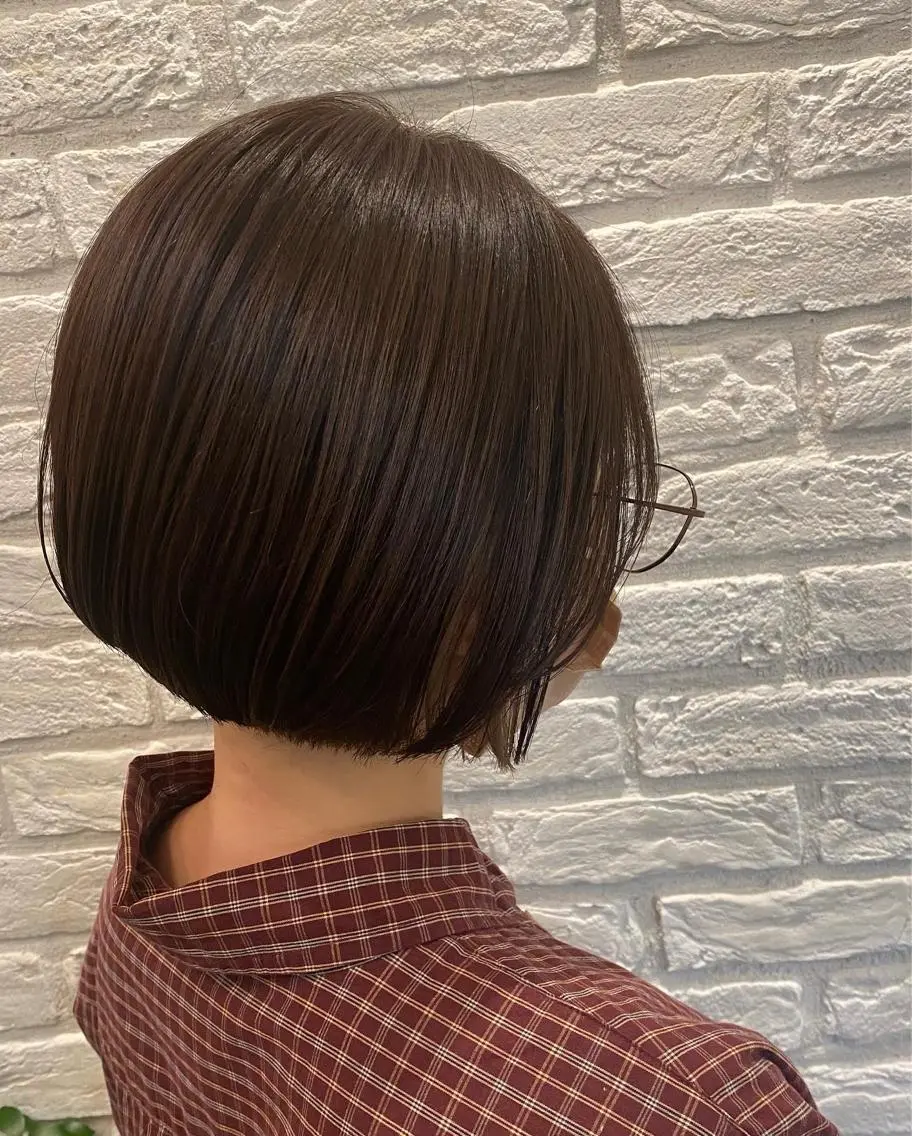 ミディアム ショートボブ ボブ 似合わせカット カット ヘアカラー トリートメント ココロ☀️ CLUTCH天王寺店のヘアスタイル