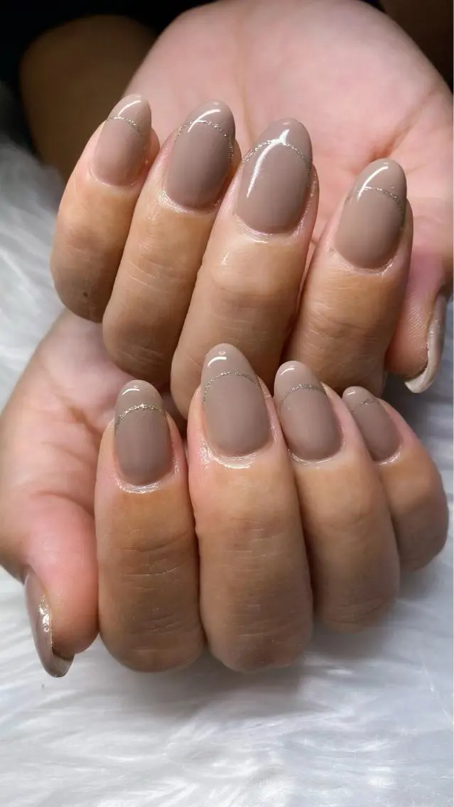 ネイル ラメ(グリッター) オフィスネイル ワンカラーネイル ハンドネイル Era nailのネイルデザイン