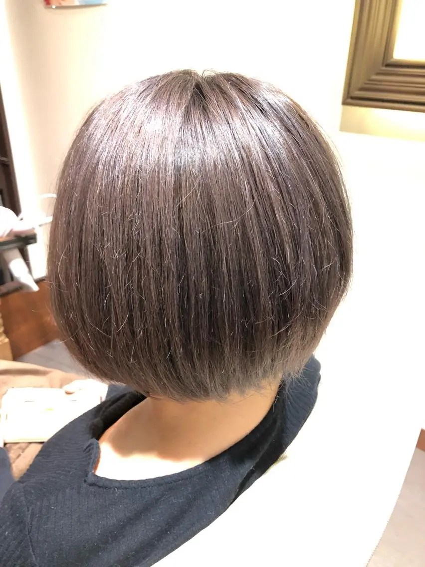 ショート カラー ブリーチ ボブ ヘアカラー トリートメント ハイトーン/ブリーチ ルミエール/新栄/栄のヘアスタイル