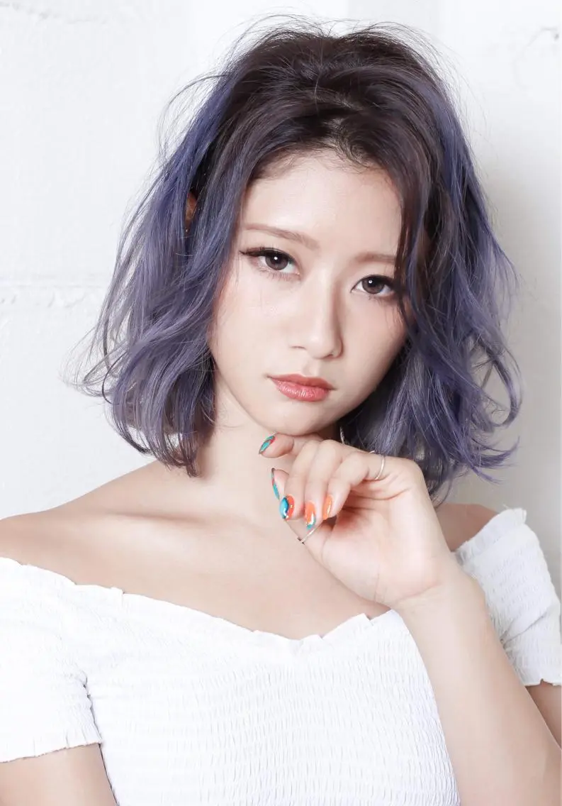 ミディアム カラー ヘアカラー トリートメント ササ キのヘアスタイル