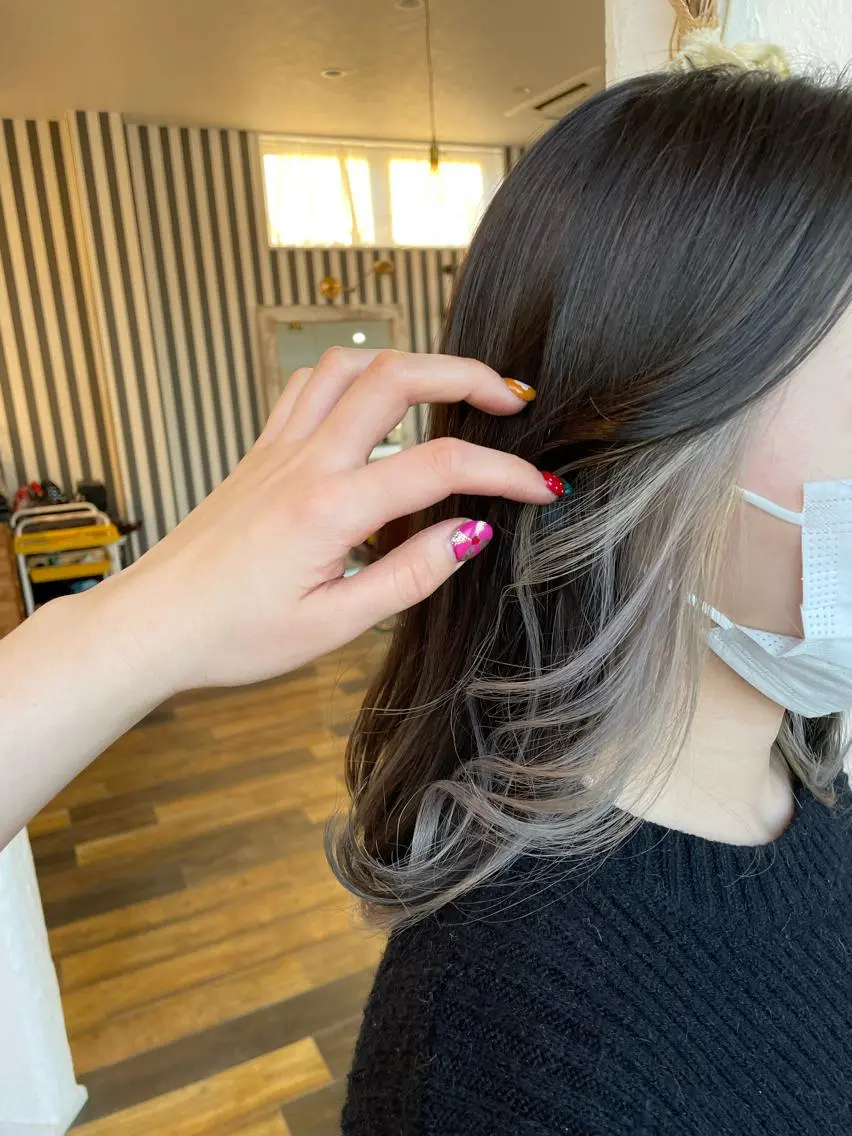ミディアム カラー 🌸小掛🌸 豊橋外国人風カラーのヘアスタイル