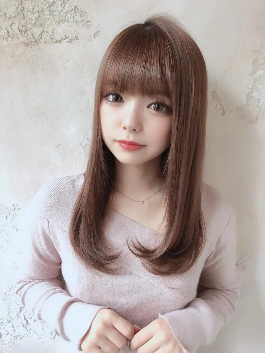 ミディアム カット ヘアカラー トリートメント 代表山口ひな 髪質改善のプロのヘアスタイル
