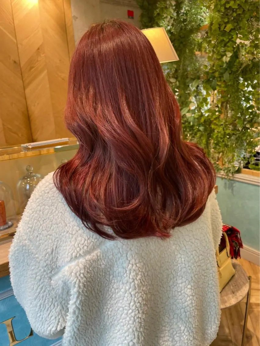 ロング カラー ヘアアレンジ ショートボブ ベージュカラー 黒髪 ブリーチ ブルーカラー 大宮/ボブ/縮毛矯正 大瀧菜月のヘアスタイル