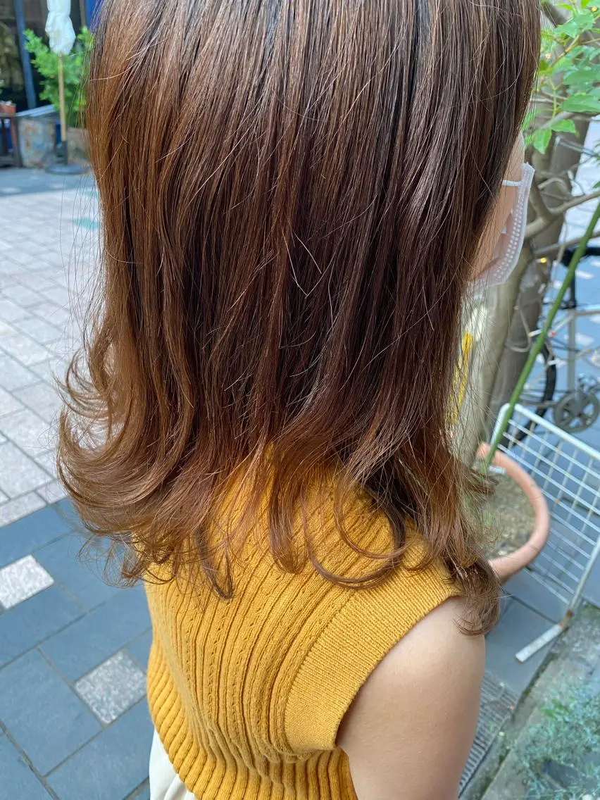 カラー おん眉美容師eMu✄ yuka‪🤍のヘアスタイル