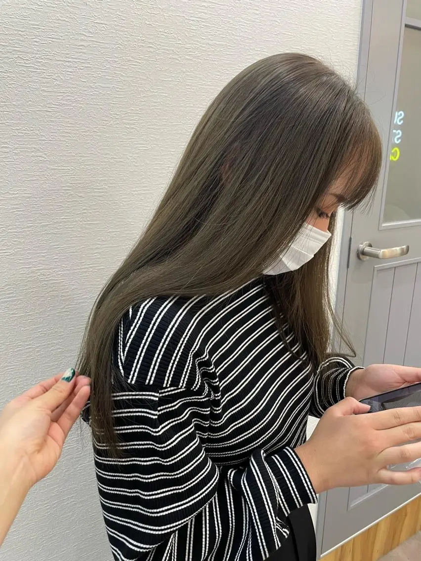 ロング ヘアカラー トリートメント SUNC/🤎 オオクマ カナエ🤎のヘアスタイル